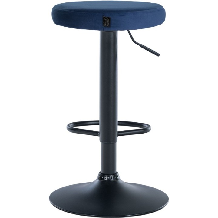 2er Set Barhocker Ponte Samt schwarz