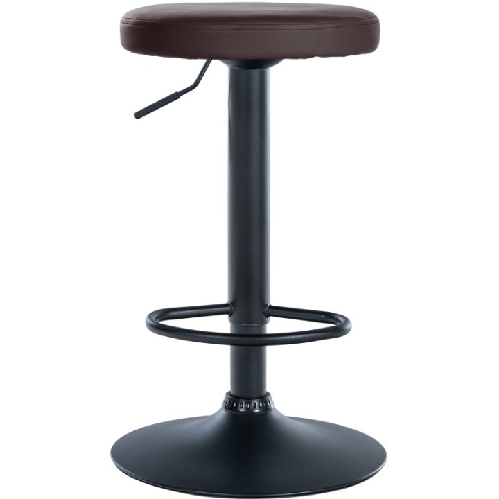 2er Set Barhocker Ponte Kunstleder schwarz