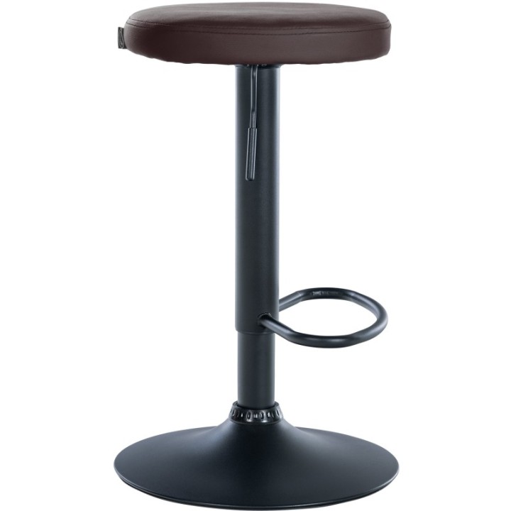 2er Set Barhocker Ponte Kunstleder schwarz