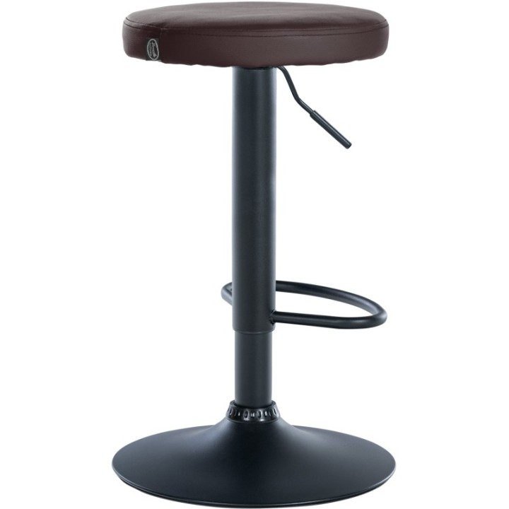 2er Set Barhocker Ponte Kunstleder schwarz