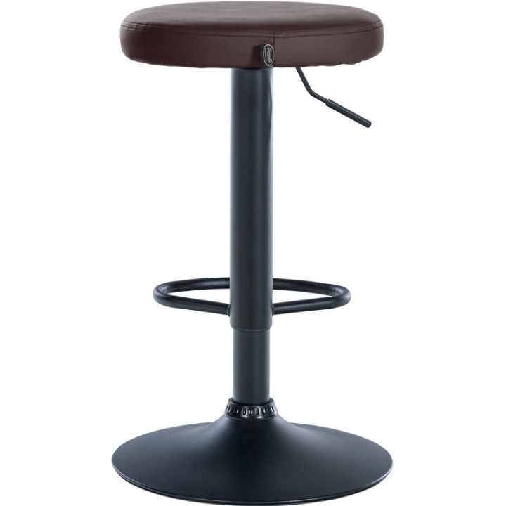 2er Set Barhocker Ponte Kunstleder schwarz