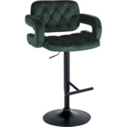 Barhocker Dublin Samt schwarz
