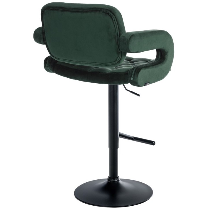 Barhocker Dublin Samt schwarz