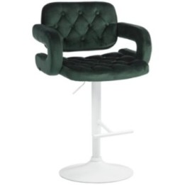 Barhocker Dublin Samt weiß
