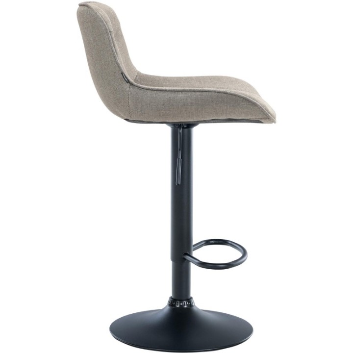 Barhocker Vonore Stoff schwarz