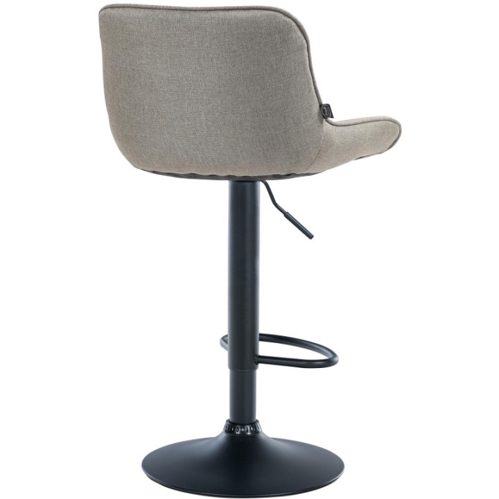 Barhocker Vonore Stoff schwarz
