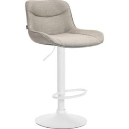Barhocker Vonore Stoff weiß