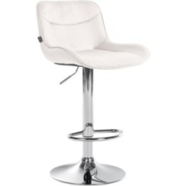 Barhocker Vonore Samt chrom