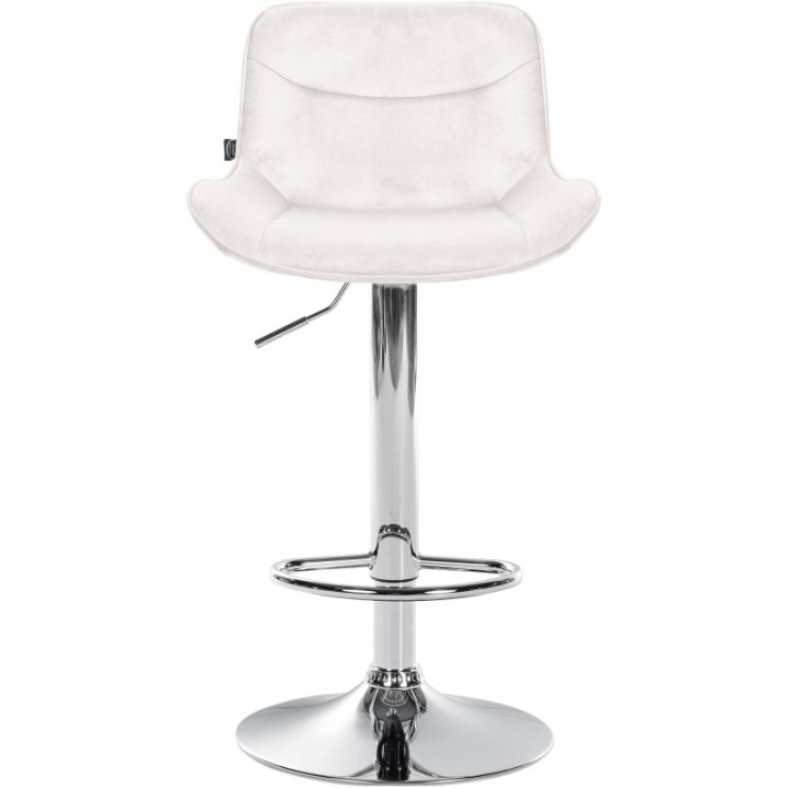 Barhocker Vonore Samt chrom