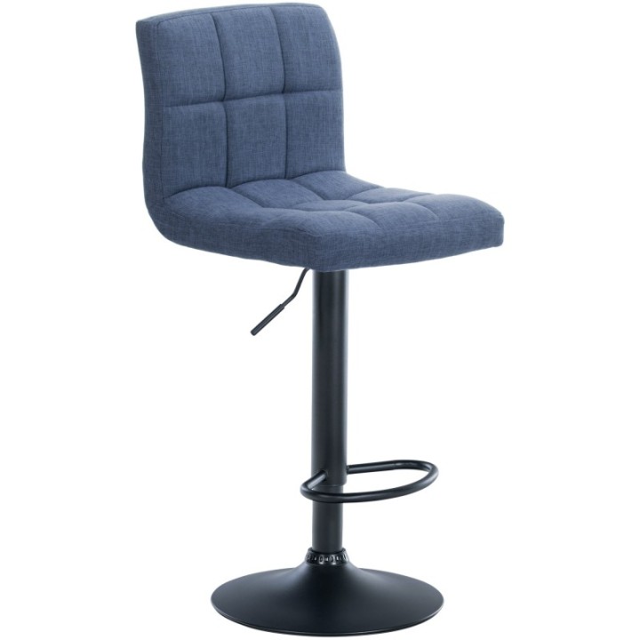 2er Set Barhocker Calma Stoff schwarz