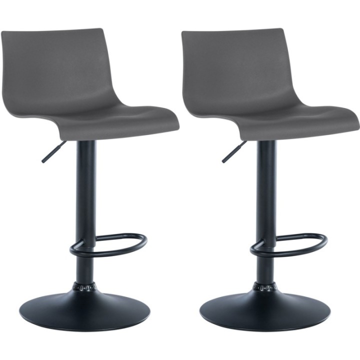2er Set Barhocker Branford Kunststoff