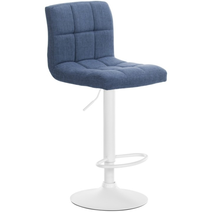 2er Set Barhocker Calma Stoff weiß