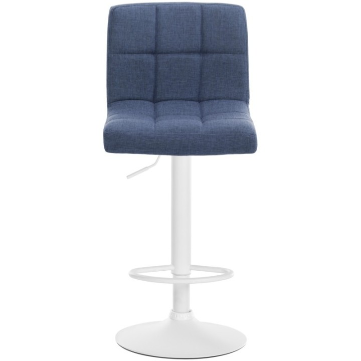 2er Set Barhocker Calma Stoff weiß