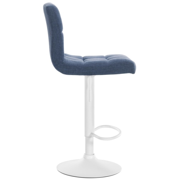 2er Set Barhocker Calma Stoff weiß