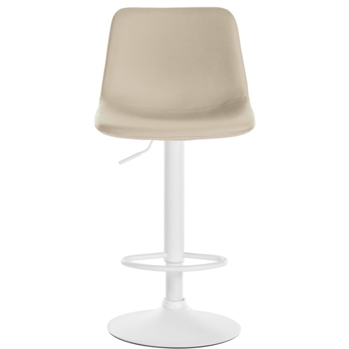 2er Set Barhocker Divo Kunstleder weiß