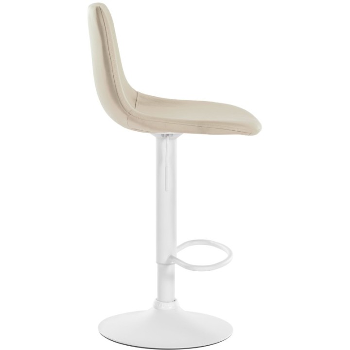 2er Set Barhocker Divo Kunstleder weiß
