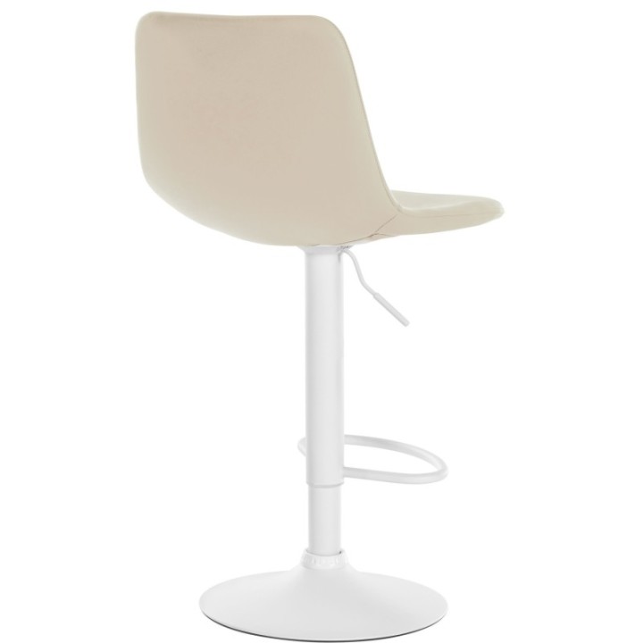 2er Set Barhocker Divo Kunstleder weiß