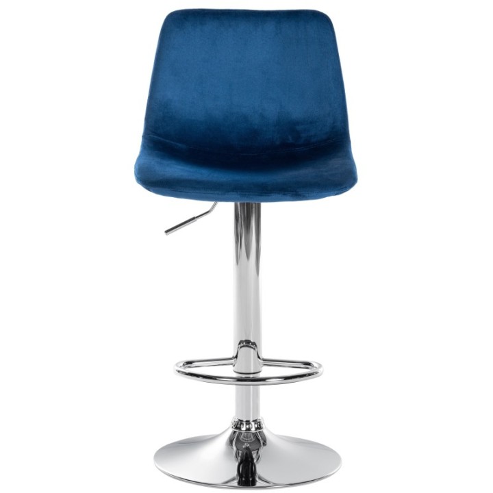 2er Set Barhocker Divo Samt Chrom
