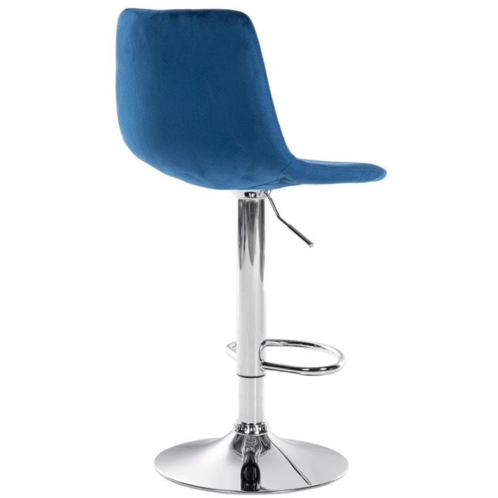 2er Set Barhocker Divo Samt Chrom