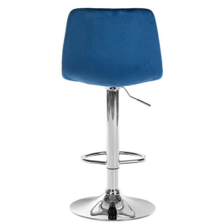 2er Set Barhocker Divo Samt Chrom