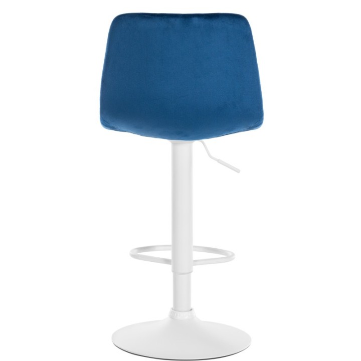 2er Set Barhocker Divo Samt Weiß