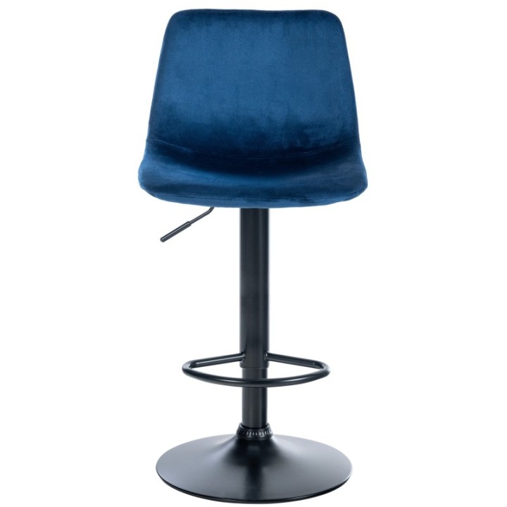 2er Set Barhocker Divo Samt Schwarz
