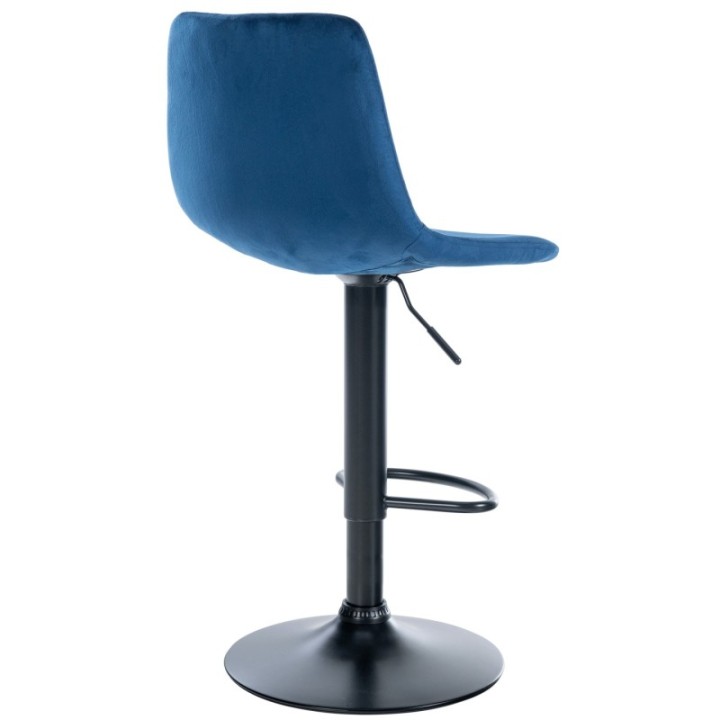 2er Set Barhocker Divo Samt Schwarz