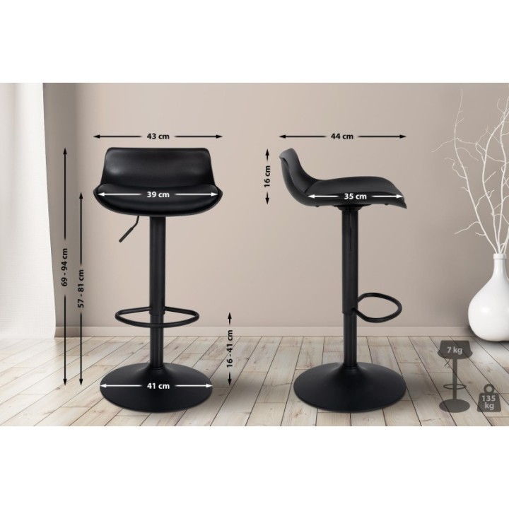 4er Set Barhocker Aveiro Kunstleder