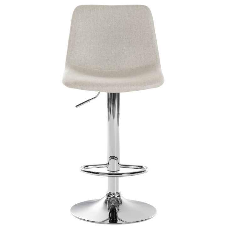 2er Set Barhocker Divo Stoff Chrom