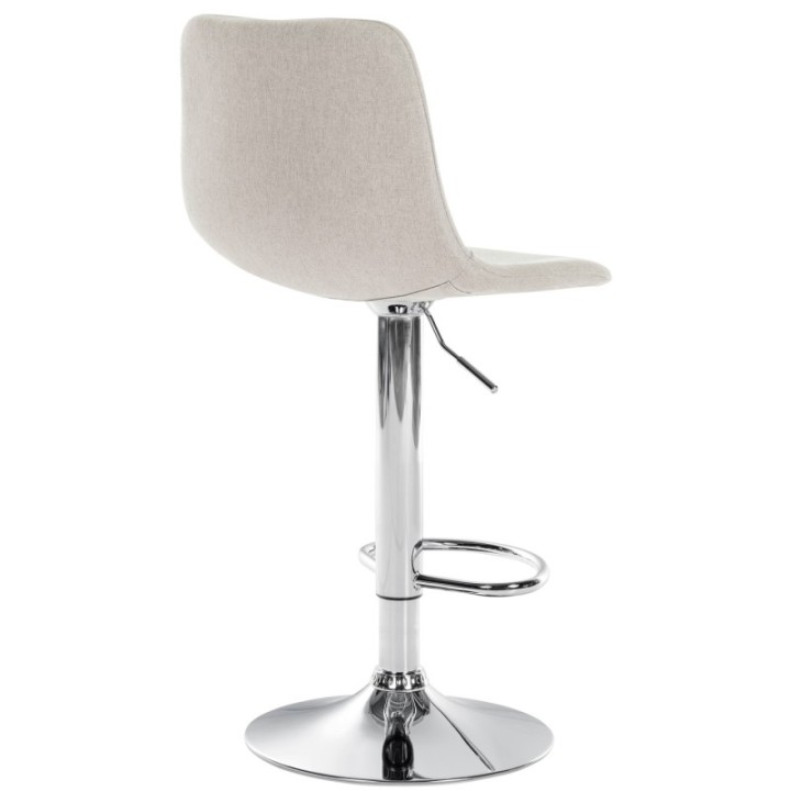 2er Set Barhocker Divo Stoff Chrom