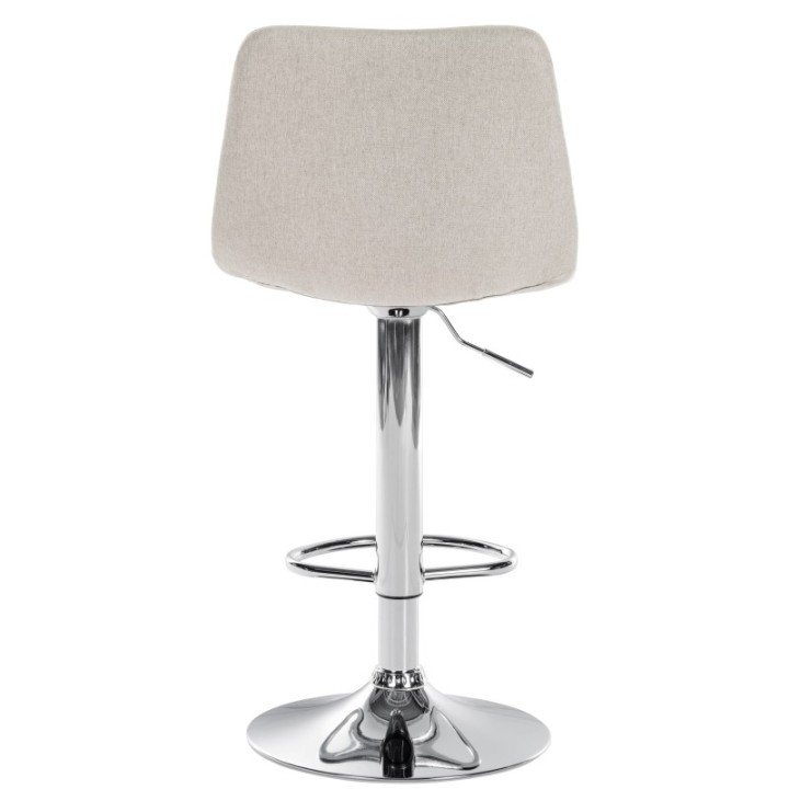 2er Set Barhocker Divo Stoff Chrom