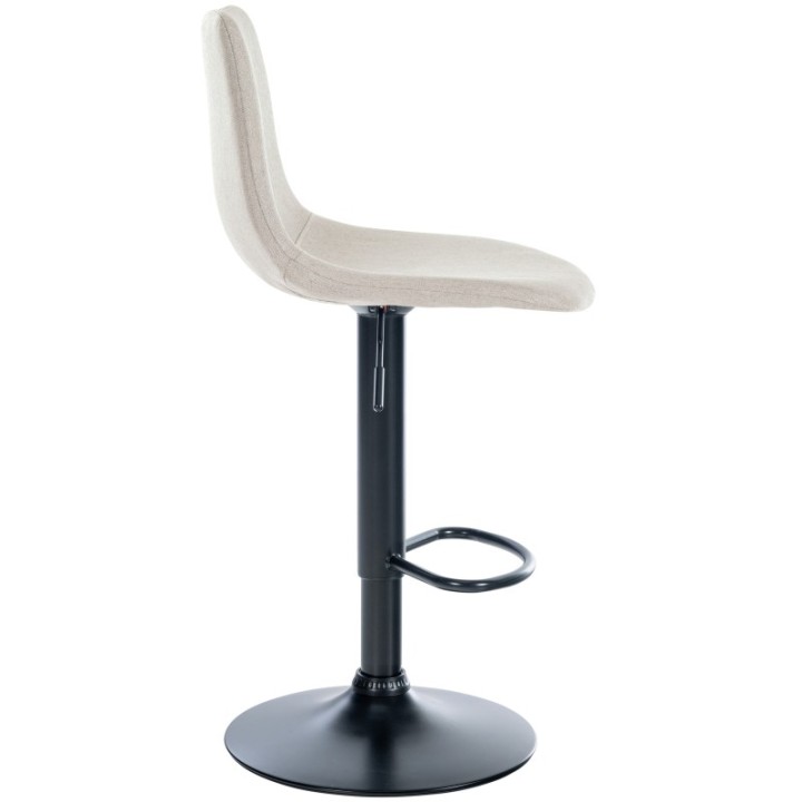 2er Set Barhocker Divo Stoff Schwarz
