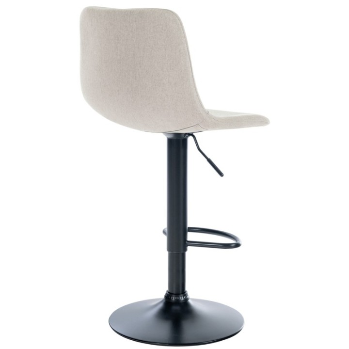 2er Set Barhocker Divo Stoff Schwarz