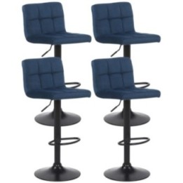4er Set Barhocker Feni Samt