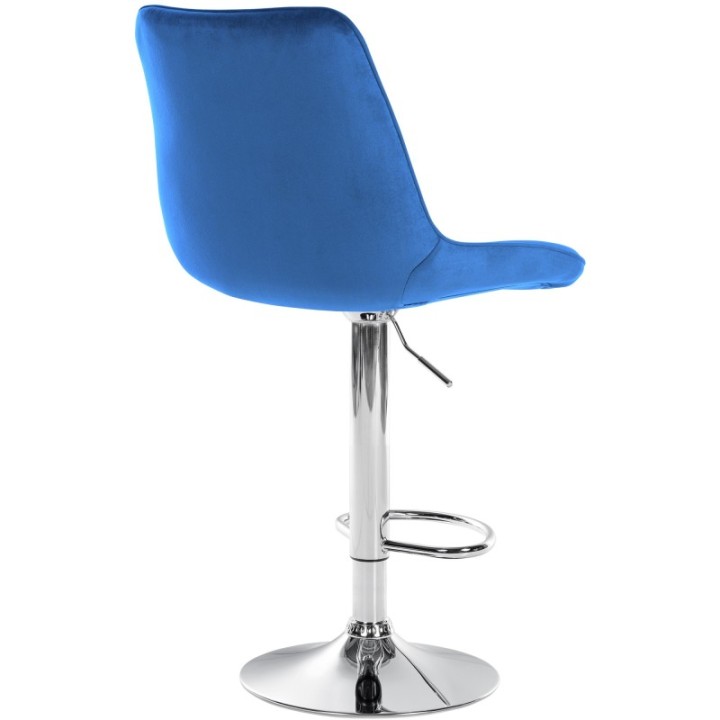 2er Set Barhocker Toni Samt chrom