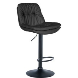 Barhocker Laurel Kunstleder schwarz