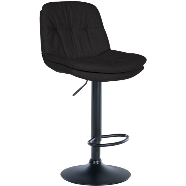 Barhocker Laurel Stoff schwarz