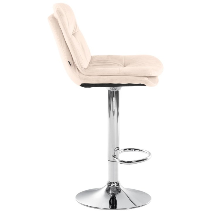Barhocker Laurel Samt chrom