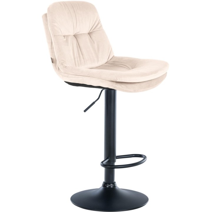 Barhocker Laurel Samt schwarz