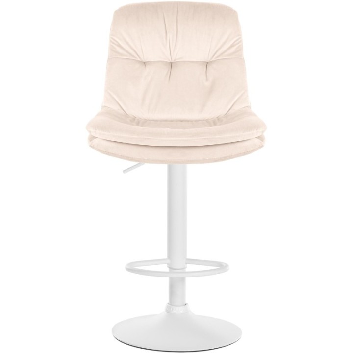 Barhocker Laurel Samt weiß