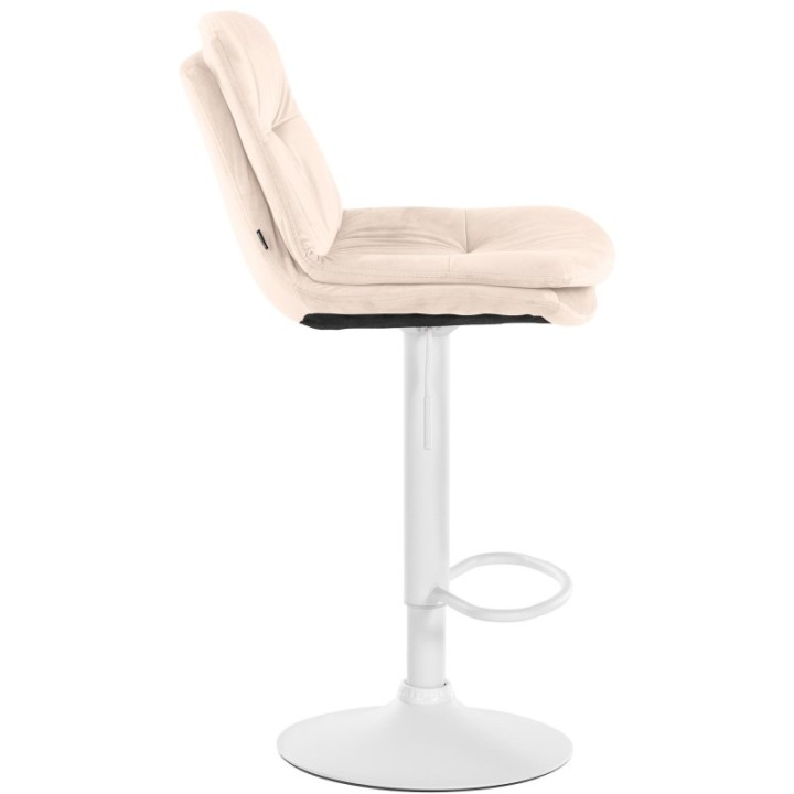 Barhocker Laurel Samt weiß