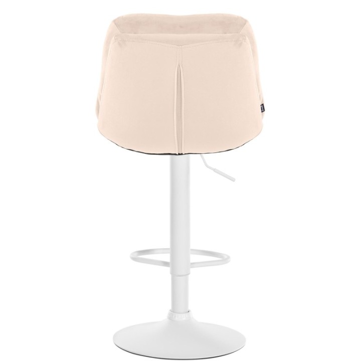 Barhocker Laurel Samt weiß