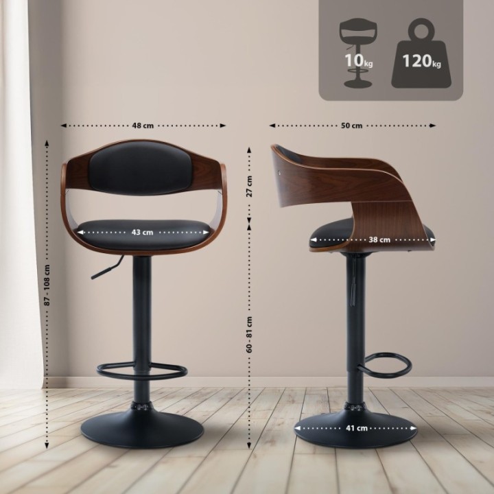 2er Set Barhocker Kingston B Kunstleder