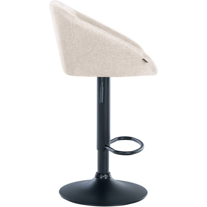 Barhocker Davie Stoff schwarz