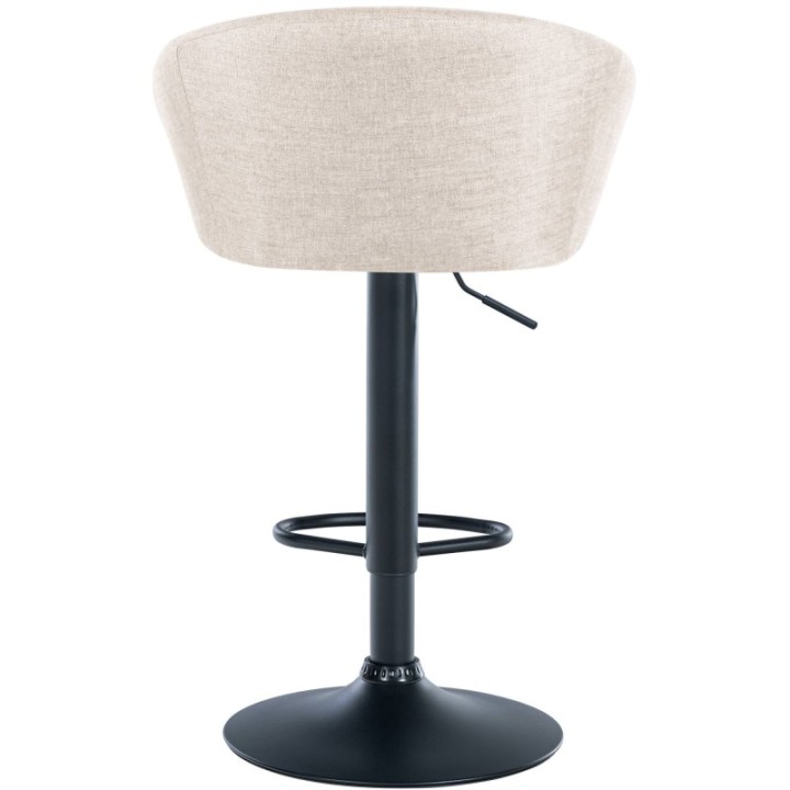 Barhocker Davie Stoff schwarz