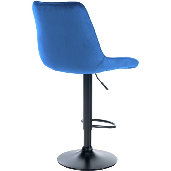 2er Set Barhocker Toni Samt schwarz