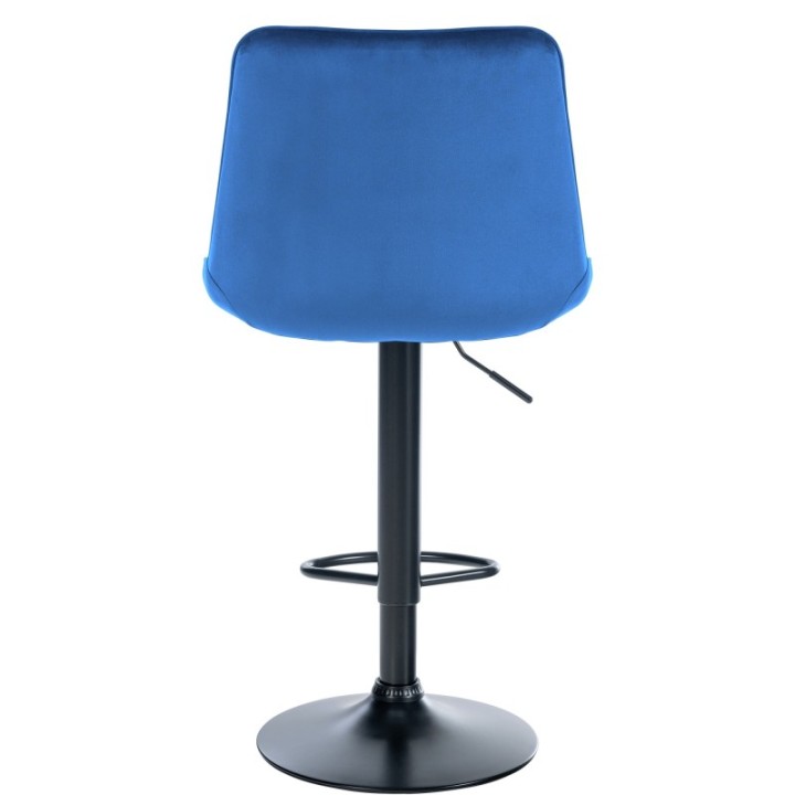 2er Set Barhocker Toni Samt schwarz