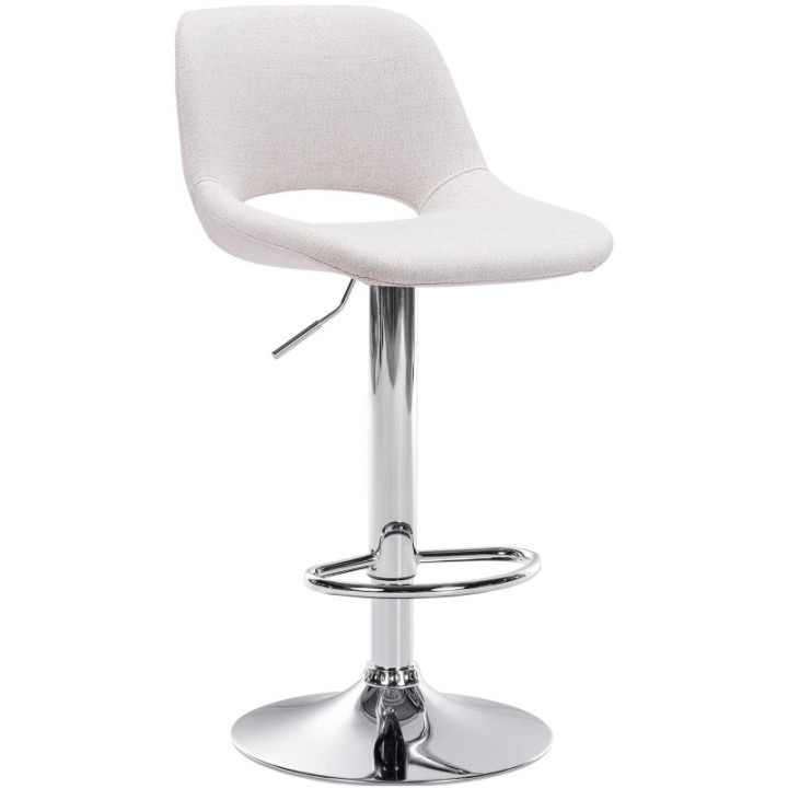 Barhocker Camden Stoff chrom