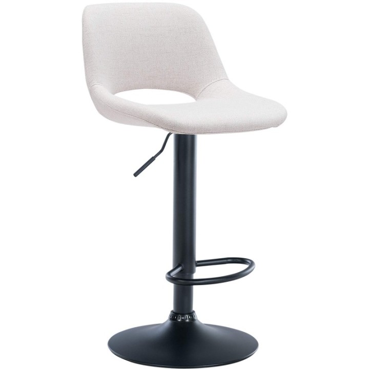 Barhocker Camden Stoff schwarz