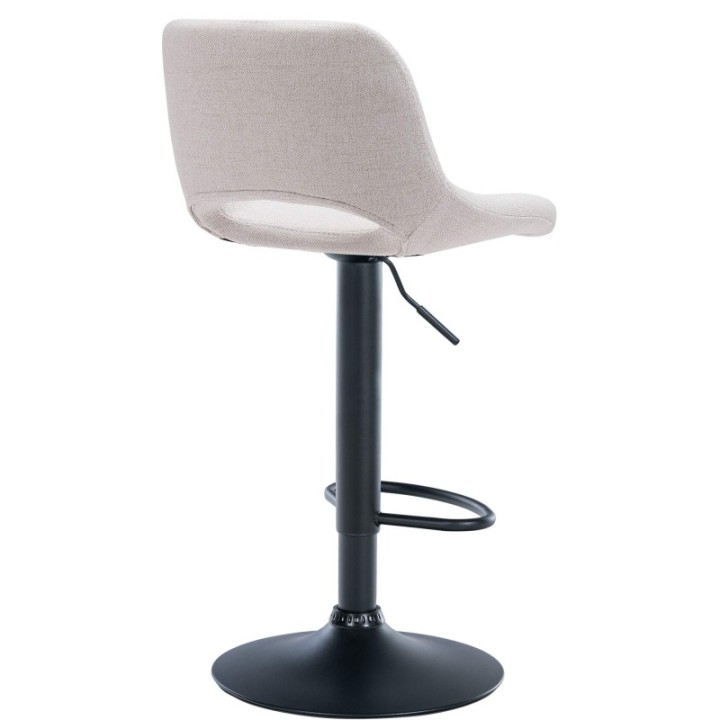 Barhocker Camden Stoff schwarz